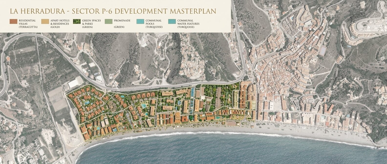 Plano de usos del masterplan